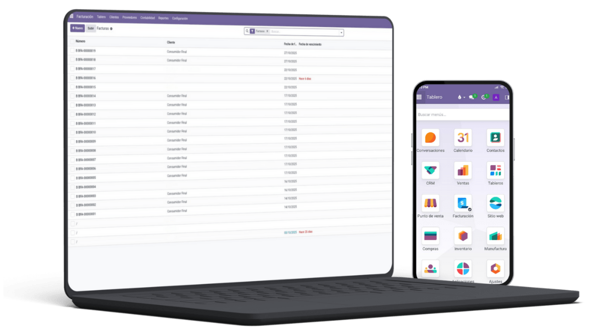 Sistema de facturación Odoo SF Perú